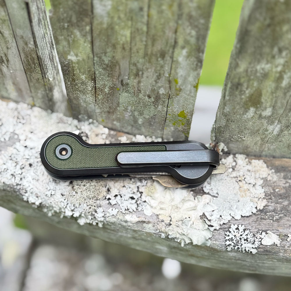 Ranger Green Cordura Skin Titanium KeyBar