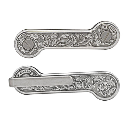 Aluminum Engraverhand KeyBar Key and Tool Holder on white background.
