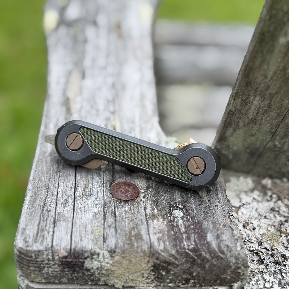 Ranger Green Cordura Skin Titanium KeyBar
